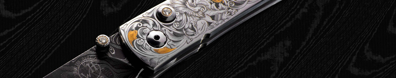 Hand Engraved Pocket Knives