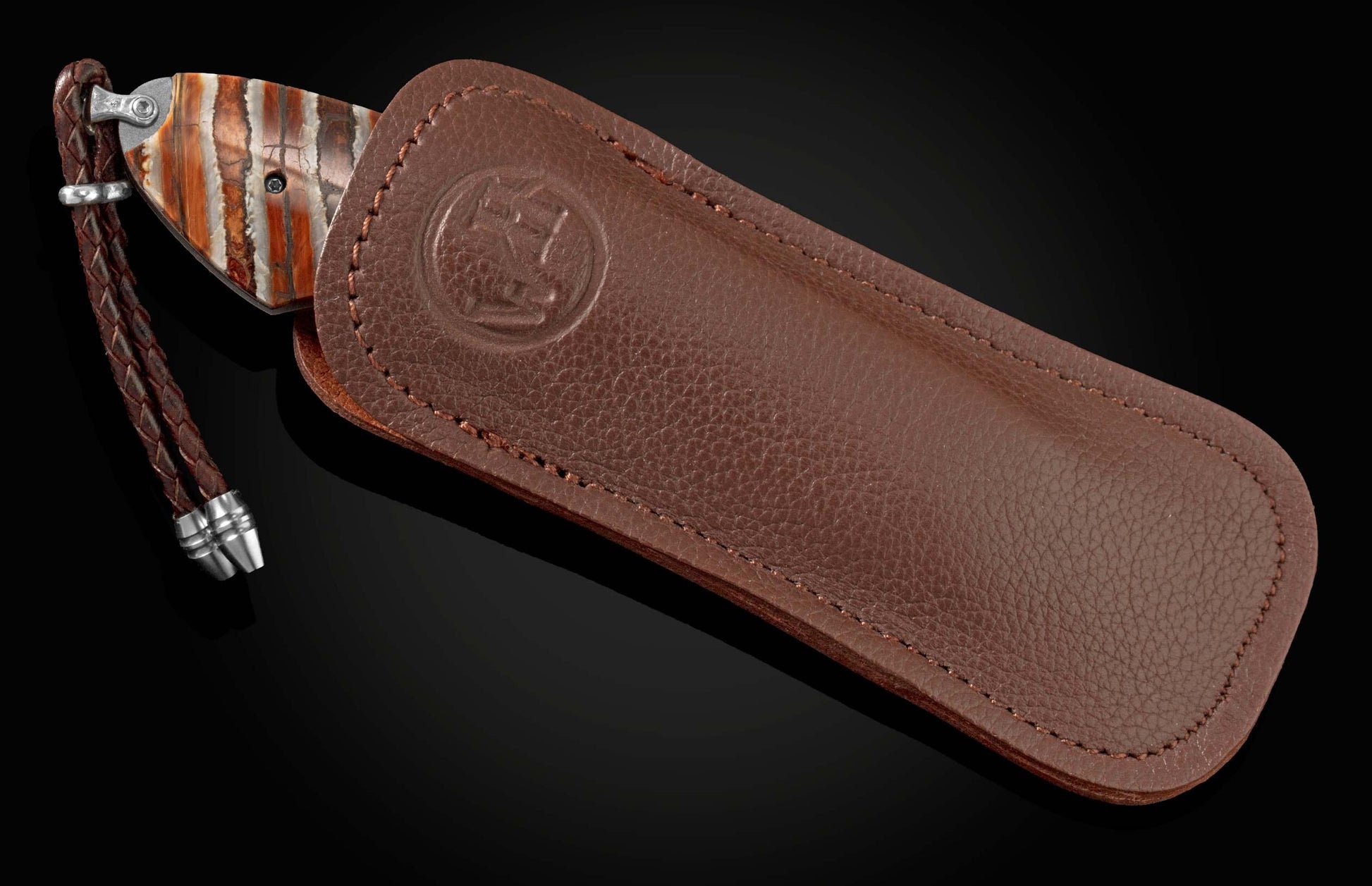 Handcrafted William Henry knife with titanium frame