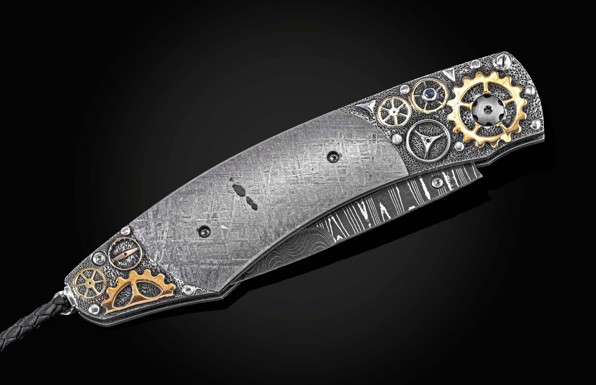  and a hand-forged meteorite Damascus blade by Ken Largin