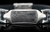 The Layla Black Leather Bracelet with Sterling Silver