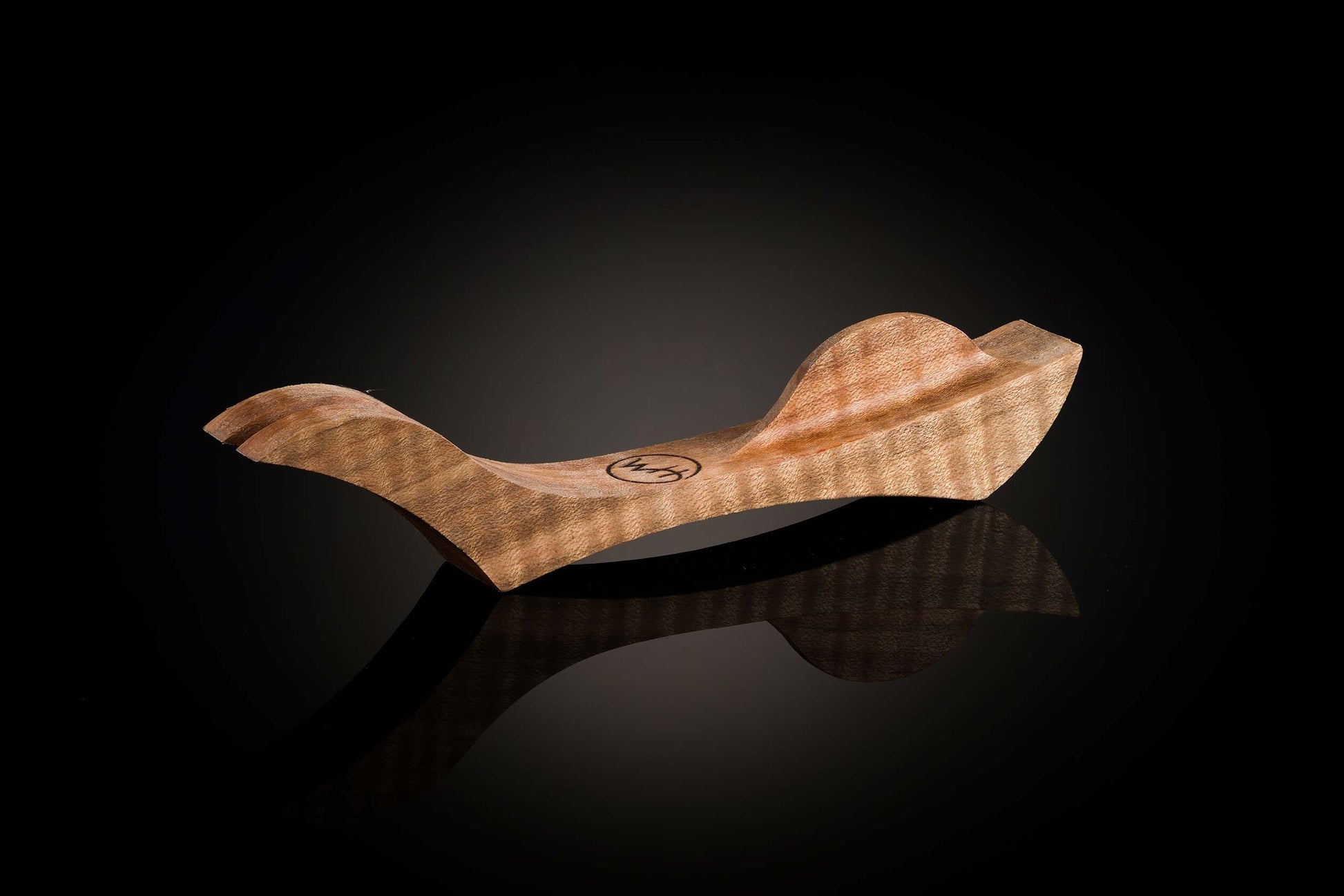 William Henry collector's pocketknife stand made from Maple.